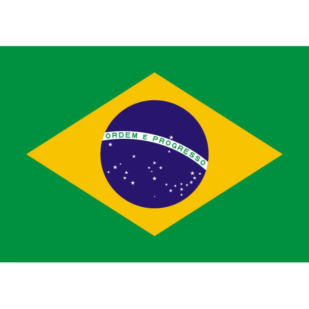 Papirflag Brasillien p pind, A4 