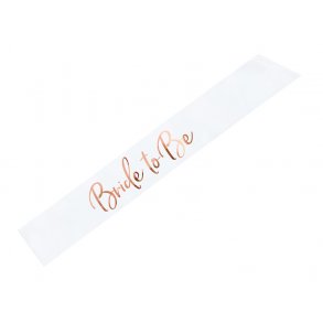 Bride to be sk�rf i hvid-Rosegold