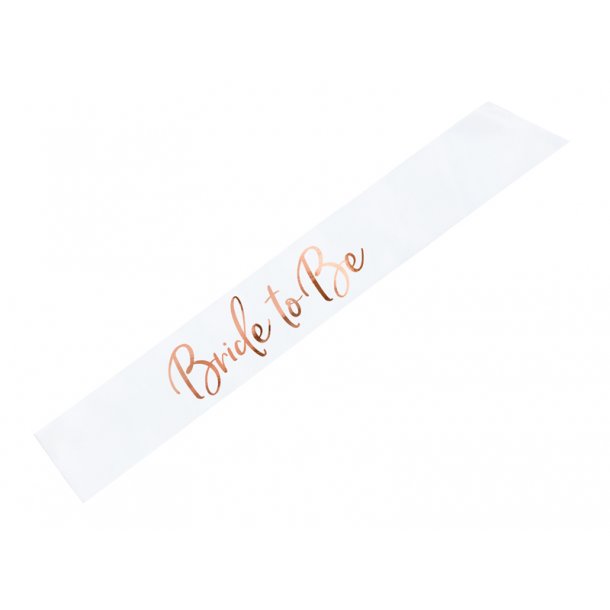 Bride to be sk�rf i hvid-Rosegold