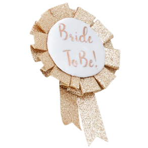 Bride to Be Badge i Guld