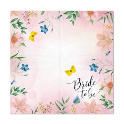 Bride to Be Servietter med blomster