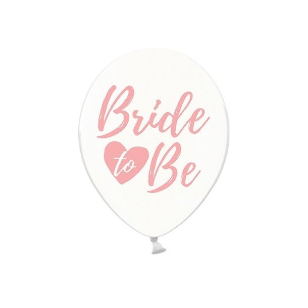 Ballon transparent BRIDE TO BE  ROSA