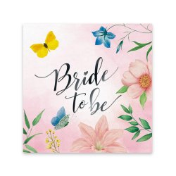 Bride to Be Servietter med blomster