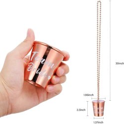 Team Bride shotglas i rosegold