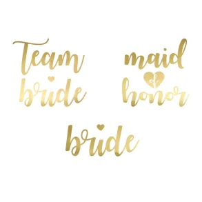Bride to be Tattoo i guld