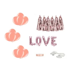 Bil dekorationst LOVE i rosegold