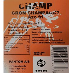 Slush ice saft : Gr�n-Champagnebrus