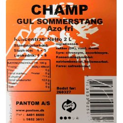 Slush ice saft : Gul-Sommerstang