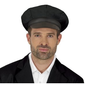 Chauffr kasket i sort