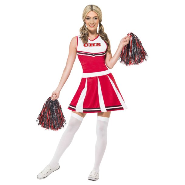 Cheerleader CHS rd med pompom