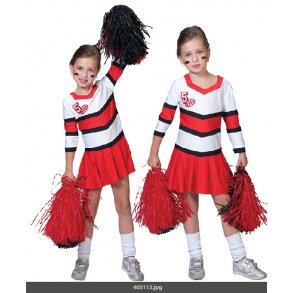 Cheerleader kostume ANGIE pige