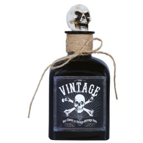 Halloween flaske med kranie