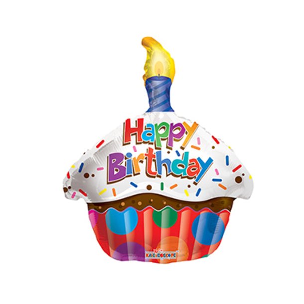 Happy Birthday Folie ballon , 46 cm, CUPCAKE