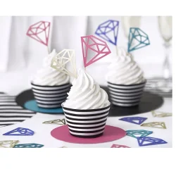 Cupcake form i svart-vit