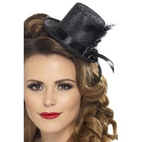 Hg hatt mini Tophat i svart