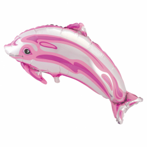Folie ballon DELFIN slv-rosa