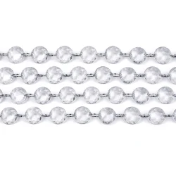 Diamantkedja med klara plastdiamanter