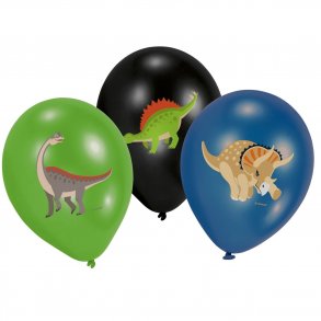 Ballon med Dinosaur 6 stk