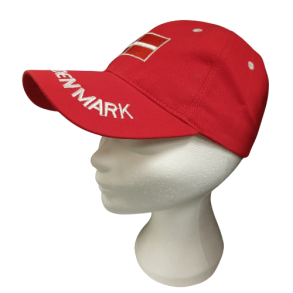 Danmark  Kasket med dansk flag 