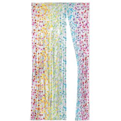 Drrhngande i silver med frgade prickar