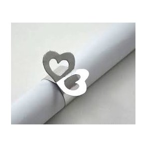 Sangringe i karton med bent hjerte, 12 stk