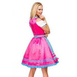 Dirndl Pink-bl Deluxe