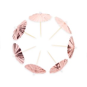 Drickparasoll i Rosaguld