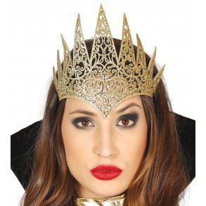 Dronninge krone guldfarvet 