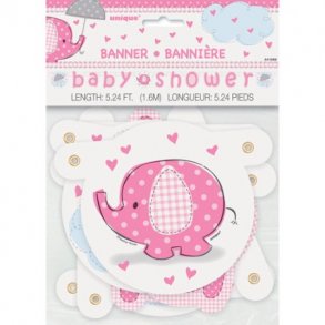 Babyshower Banner  lyserd 1,60 mm