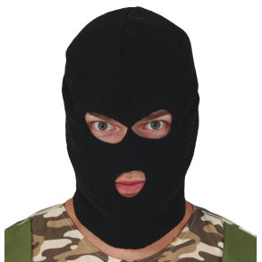 Elefanthue i sort strik