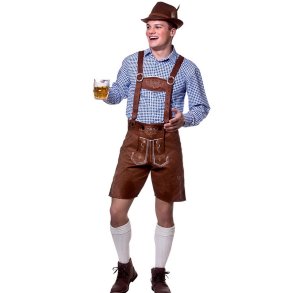 Lederhosen i faux ruskind