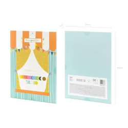 Kulrt Krea-papir i mappe