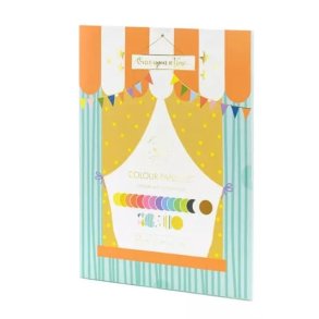 Kulrt Krea-papir i mappe