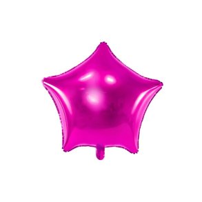 Stjerne folieballon Pink 48cm