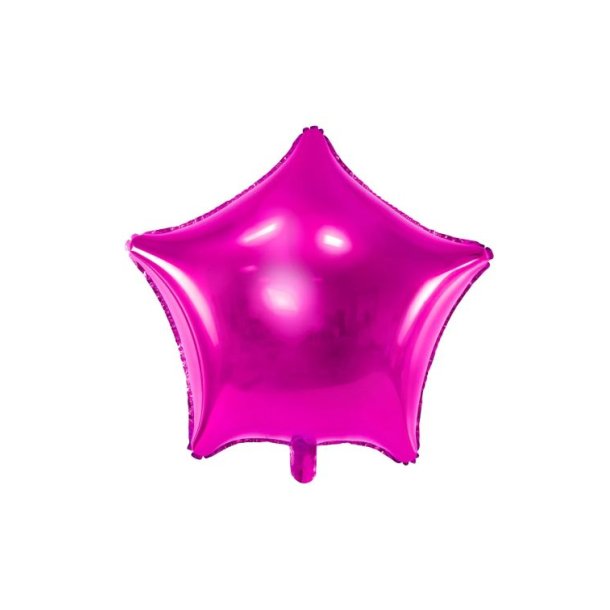 Stjerne folieballon Pink 48cm