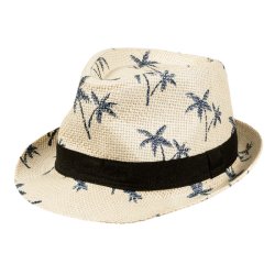 Hawaii hatt - Fedora med palmer