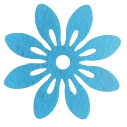 Blommor i filt 12cm i diameter