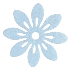 Blommor i filt 12cm i diameter