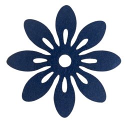 Blommor i filt 12cm i diameter