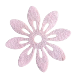 Blommor i filt 12cm i diameter