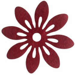 Blommor i filt 12cm i diameter