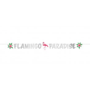 Flamingo Karton banner PARADISE