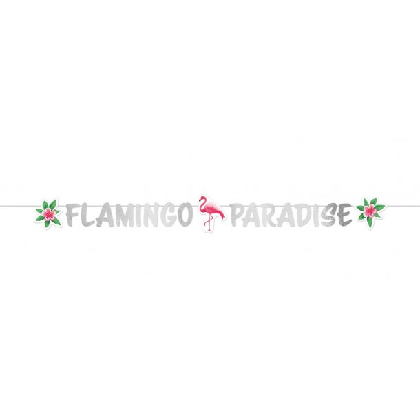 Flamingo Karton banner PARADISE