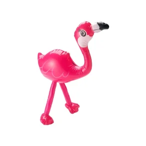 Flamingo Oppustlig med hvide aftegninger
