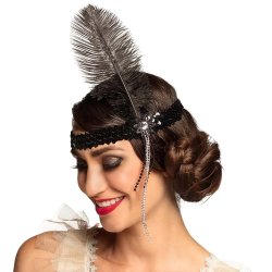 Flapper pandeb�nd LUX i sort og s�lv