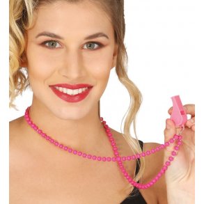 Visselpipor av plast - neonpink