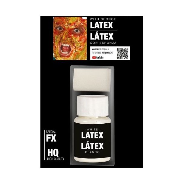 Flydende latex 26ml - hvid