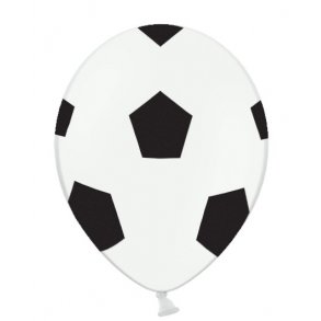 Ballon med Fodbold 30 cm, 6 stk.