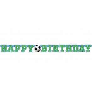 Fodbold banner i bl-grn