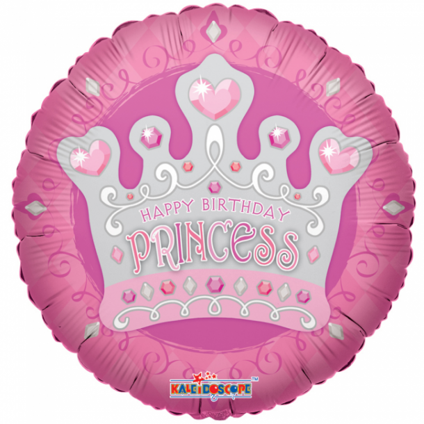 Folieballon Happy Birthday Princess